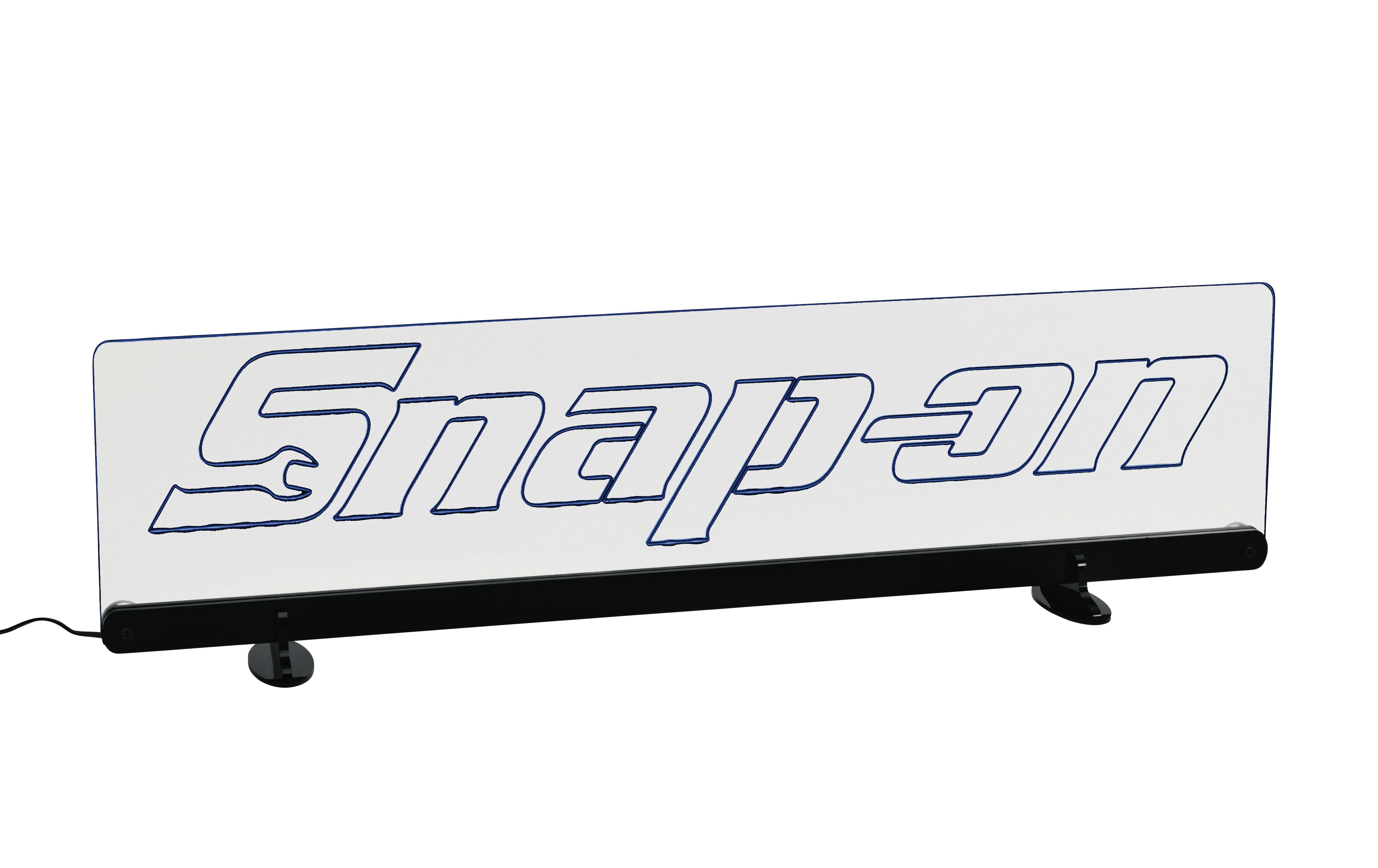 LED Snap-on® Logo Display Panel Light (Black Panel with Blue Light