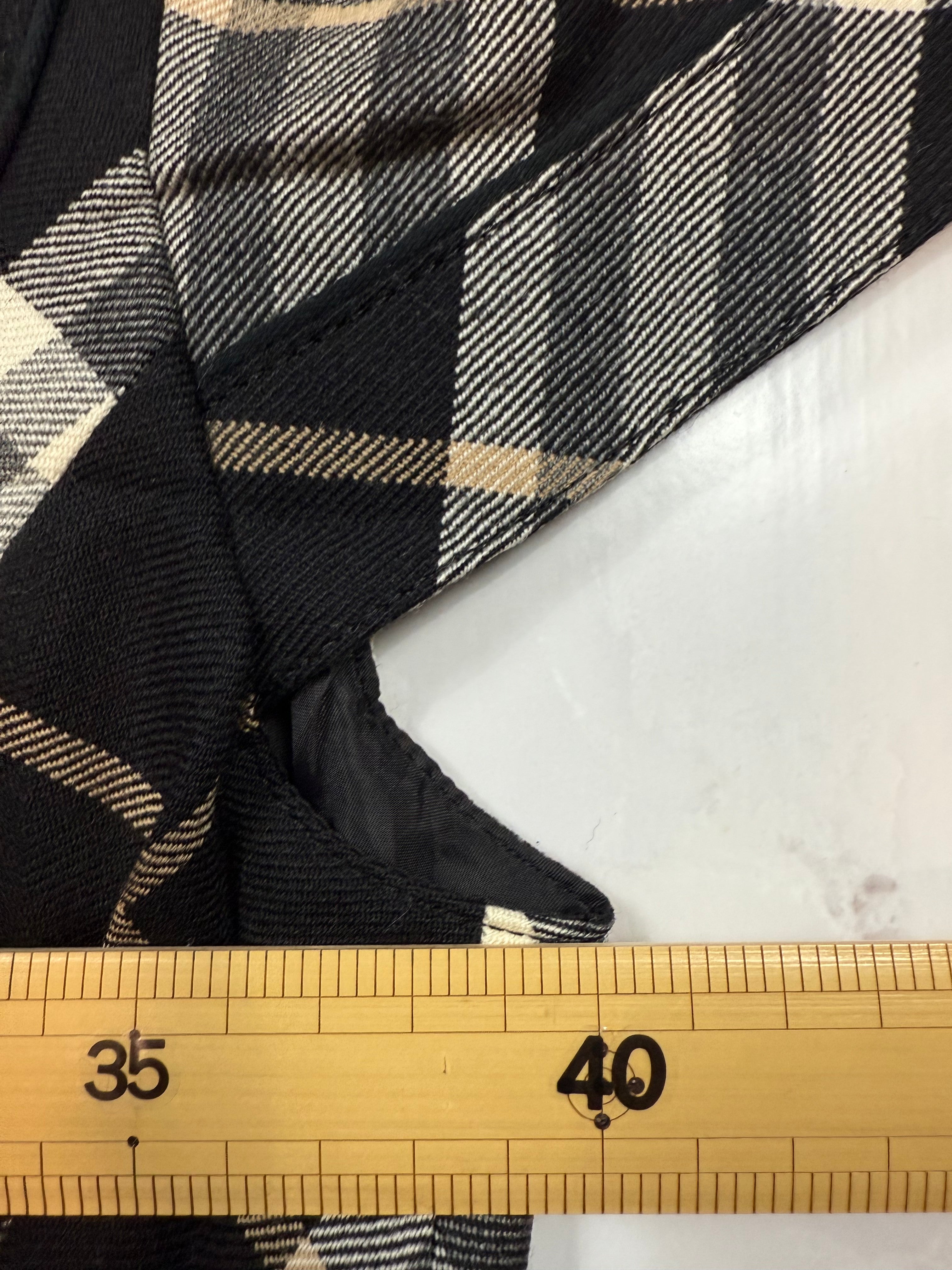 BURBERRY BLUE LABEL チェック柄 ウールワンピース ベルト付き