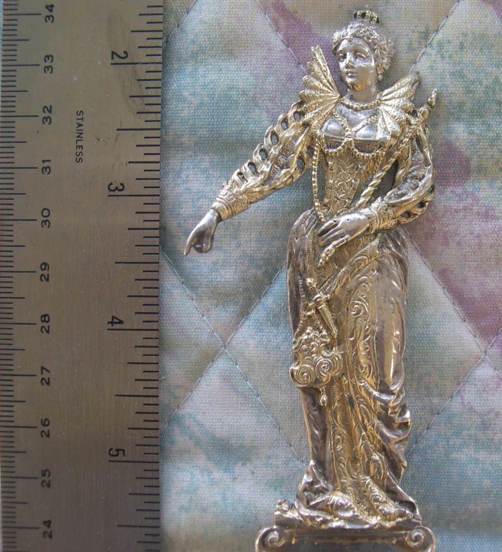 Queen Elizabeth 1 silver spoon