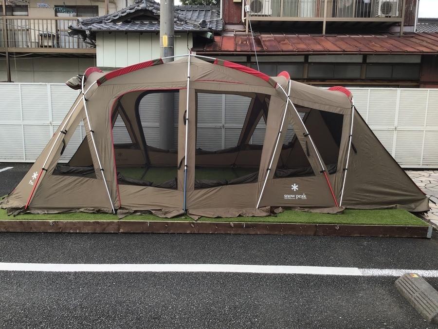 年中使える全天候型シェルターテント！snow peak(スノーピーク