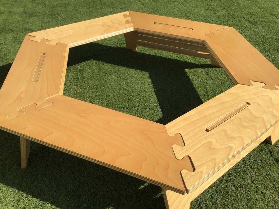 The Arth ざぁ〜ッス 次郎系 六角テーブル ヘキサテーブル 六角