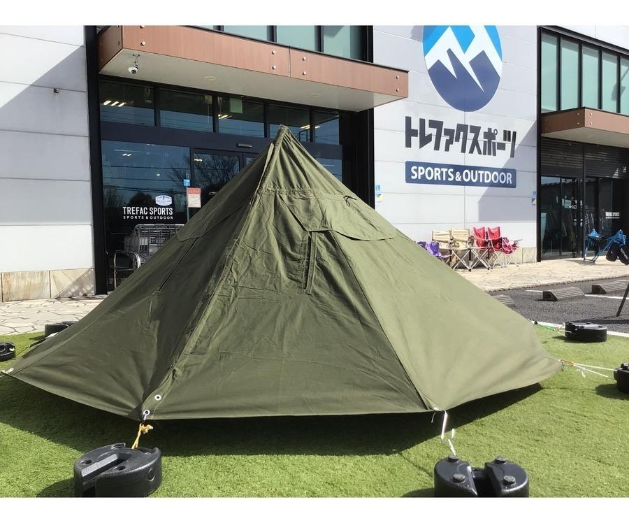 ポーランド軍幕 1981年製 オリーブグリーン タープ サイズ192cm(実寸