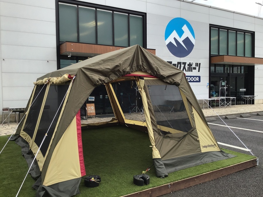 巨大シェルター登場！！OGAWA CAMPAL(オガワキャンパル） ロッジ