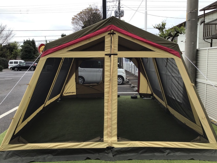 巨大シェルター登場！！OGAWA CAMPAL(オガワキャンパル） ロッジ