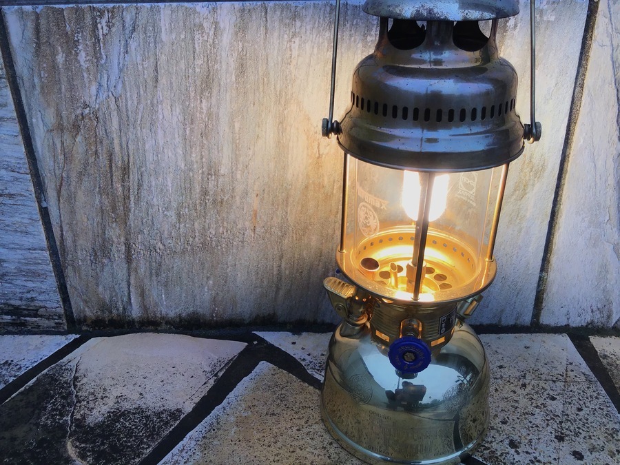 バタフライランタン 自作専用ケース付 灯油 ケロシン ペトロマックス