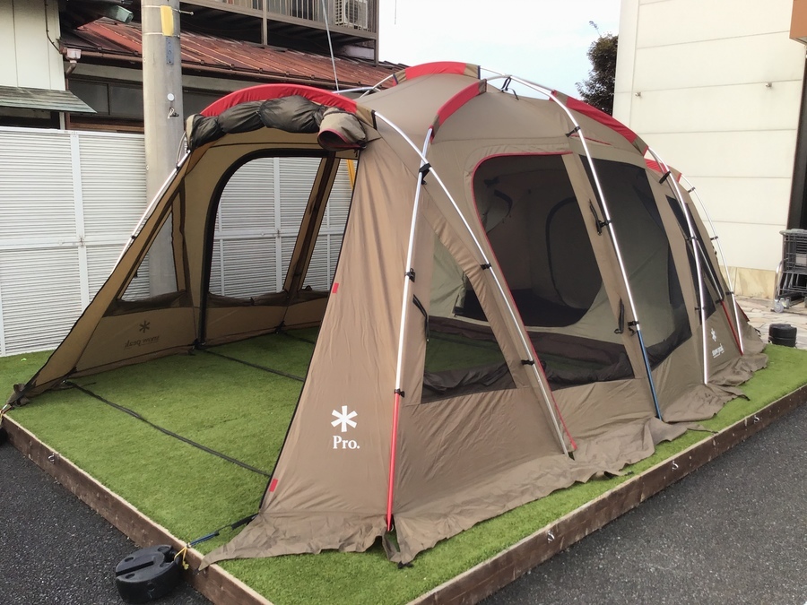 年中使える全天候型シェルターテント！snow peak(スノーピーク