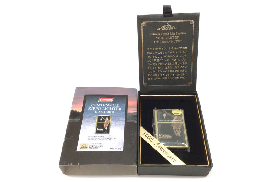 希少品！Coleman(コールマン)の100周年を記念したセンテニアルジッポ
