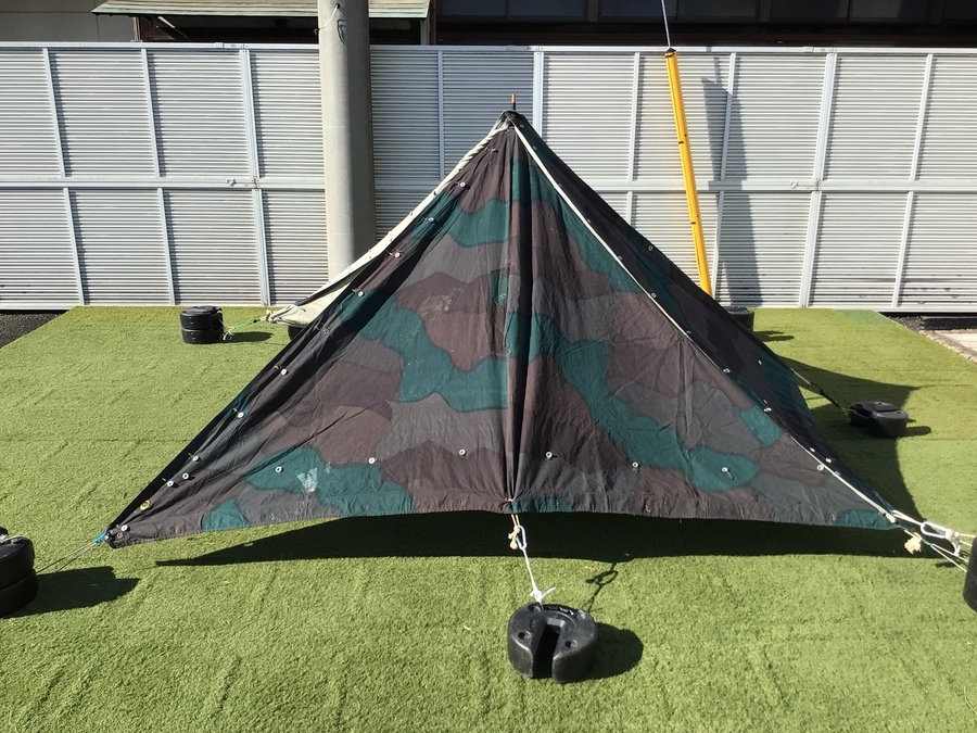 スウェーデン軍幕 三色 ビンテージ スウェーデン軍幕 またまた希少品