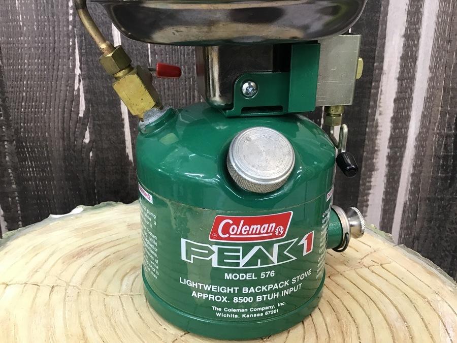 コールマン】2レバータイプの希少ストーブ576！キャニスター付きで入荷