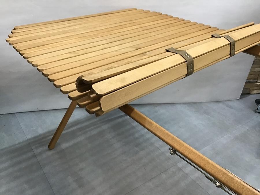 老舗の元祖ウッドロールテーブル!!USA製バイヤーのウッドロール