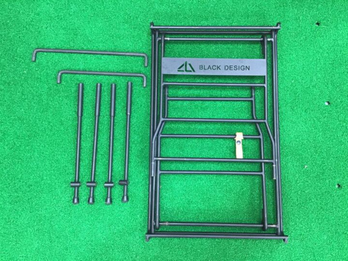 インテリアとしてもおススメ！ブラックデザインのアイアンラック葉月