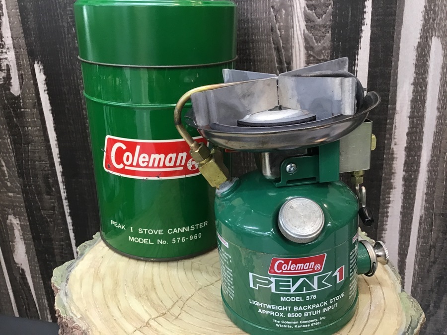コールマン】2レバータイプの希少ストーブ576！キャニスター付きで入荷