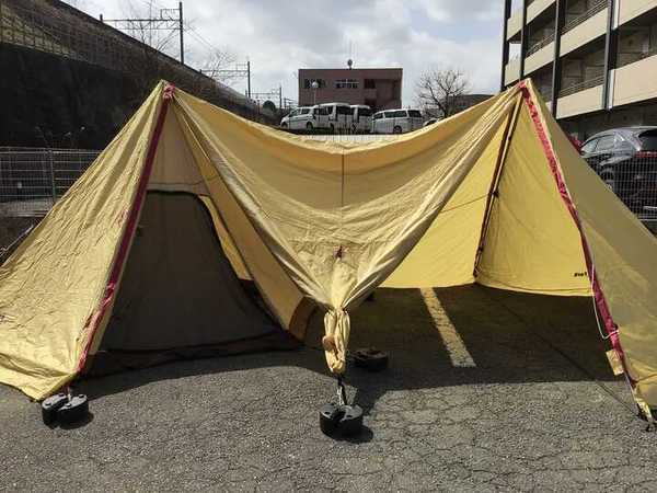 オガワ【ツインピルツフォーク】開放感抜群で快適なキャンプを実現