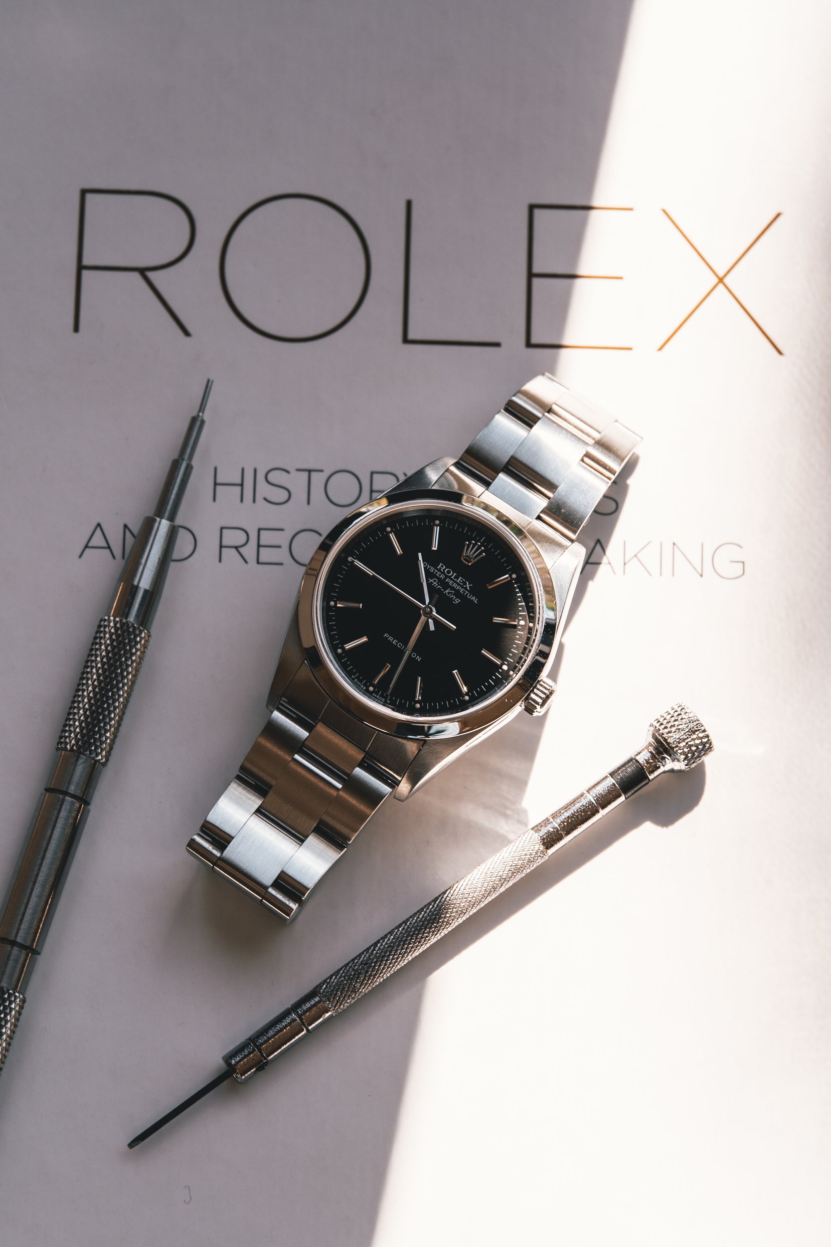 ロレックス エアキング 14000 ブラックダイヤル 1997年製 – Special Dial