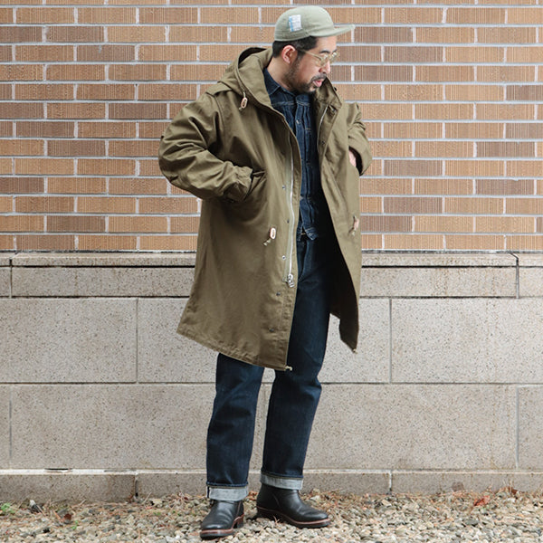 M-1951 PARKA-SHELL / ORIGINAL MILITARY BACK SATIN / OLIVE — SPEEDWAY