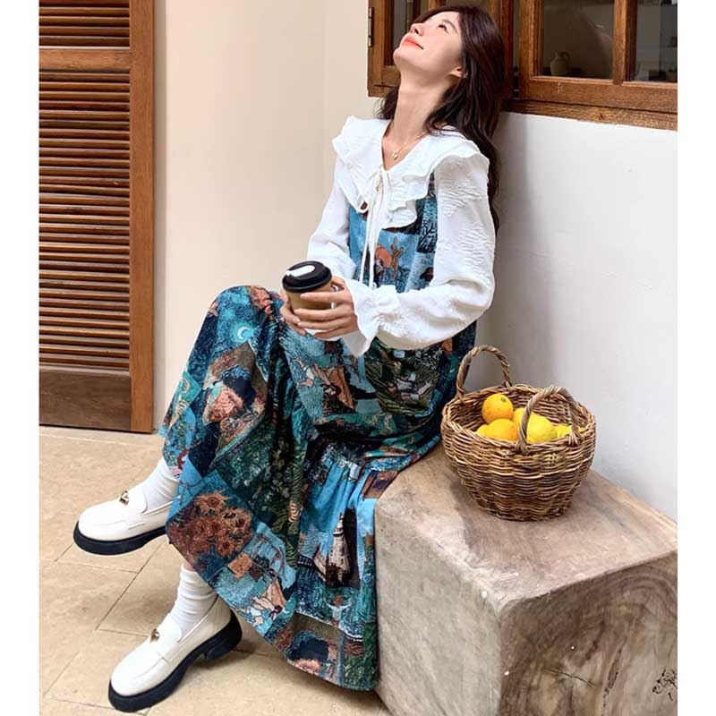 Apolina ワンピース5-7Y apolina パッチワーク ワンピース 5-7Y