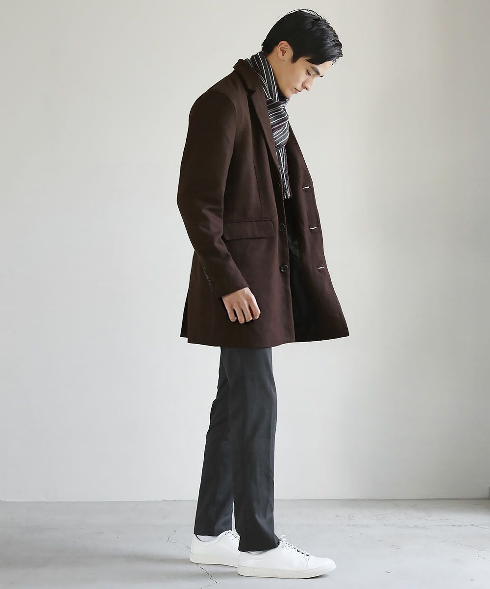 ウールメルトンステンカラー／チェスターカラーコート | 【公式】SPU