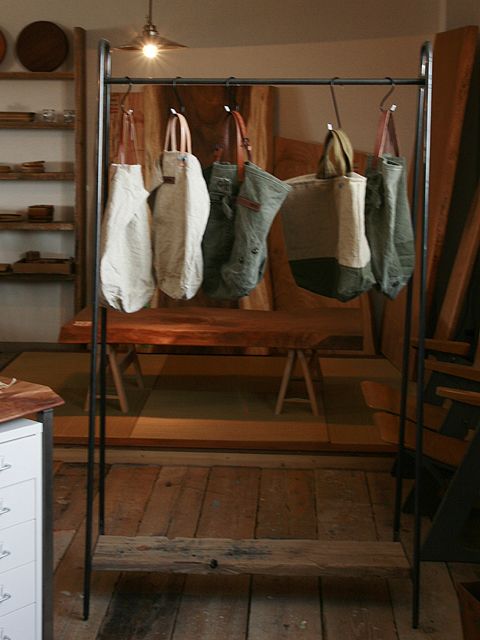 ≪ハンガーラック≫【黒皮仕様 アイアン 2サイズ】 HRA01-IRON