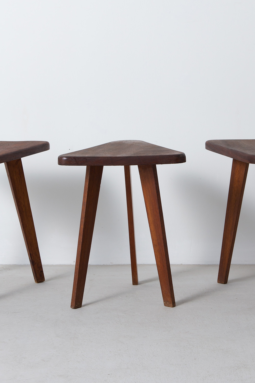 stoop | Vintage Triangle Stool in Wood