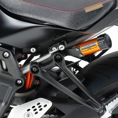 Adjustable KYB rear shock for MT-07 – stoppie