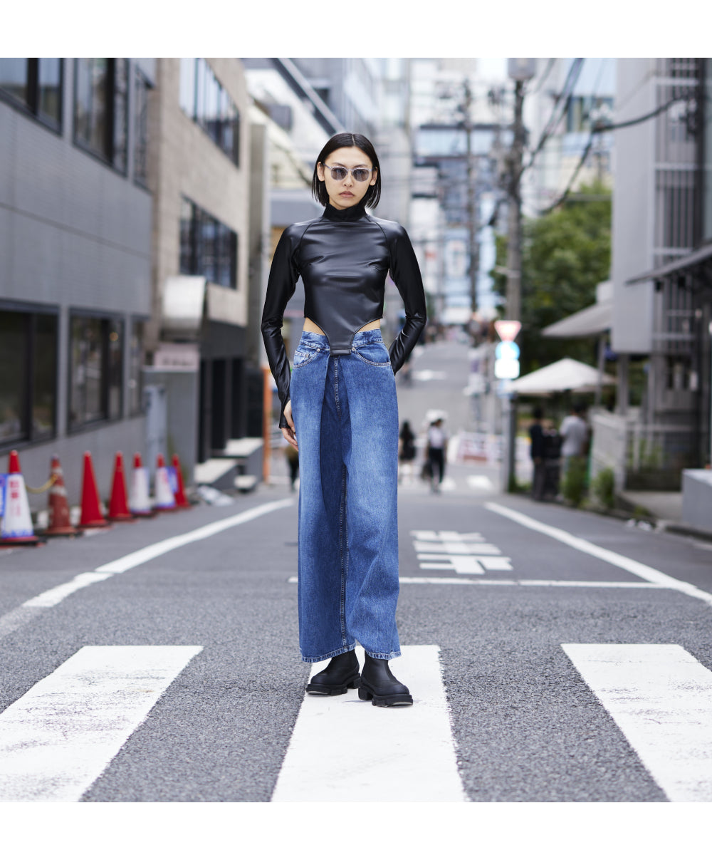 WASHED DENIM WIDE PANTS – MIDWEST ONLINE STORE