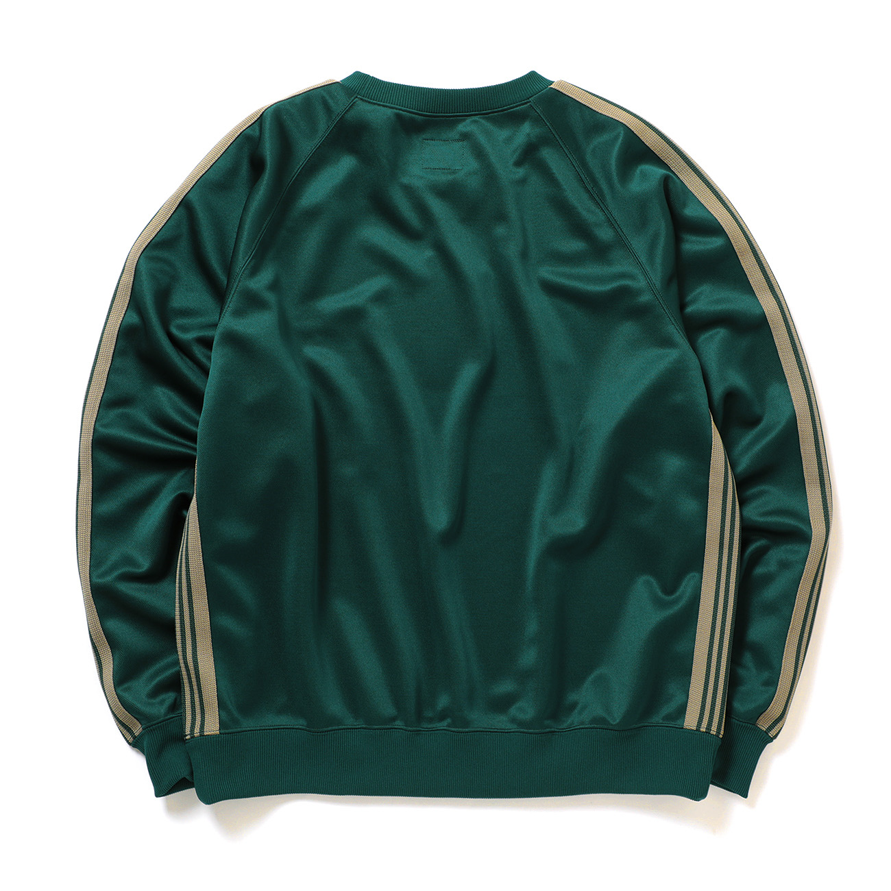 Needles / ニードルズ | Track Crew Neck Shirt - Poly Smooth - Green