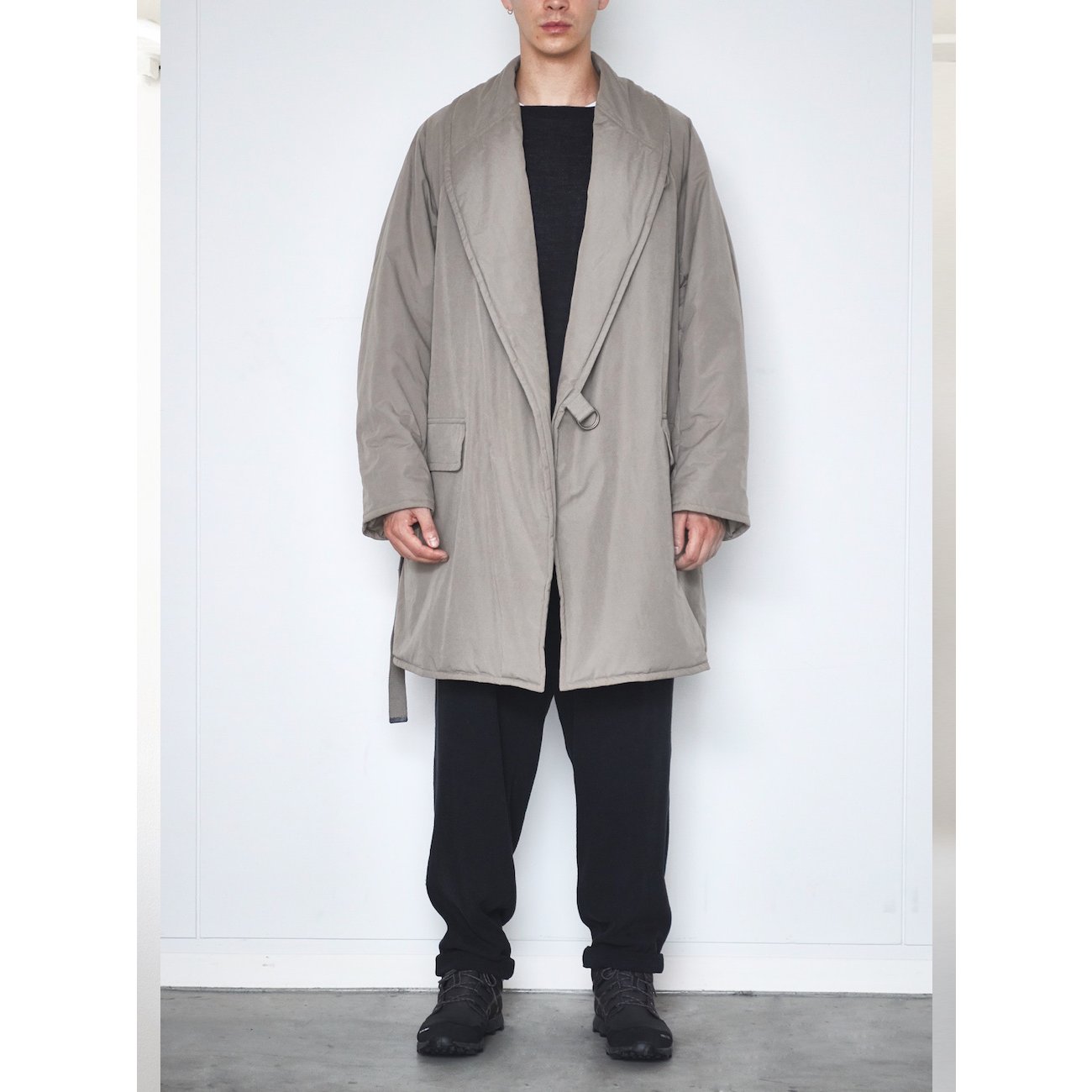 COMOLI / コモリ | 中綿 ショールカラーコート - Beige | 通販 - 正規