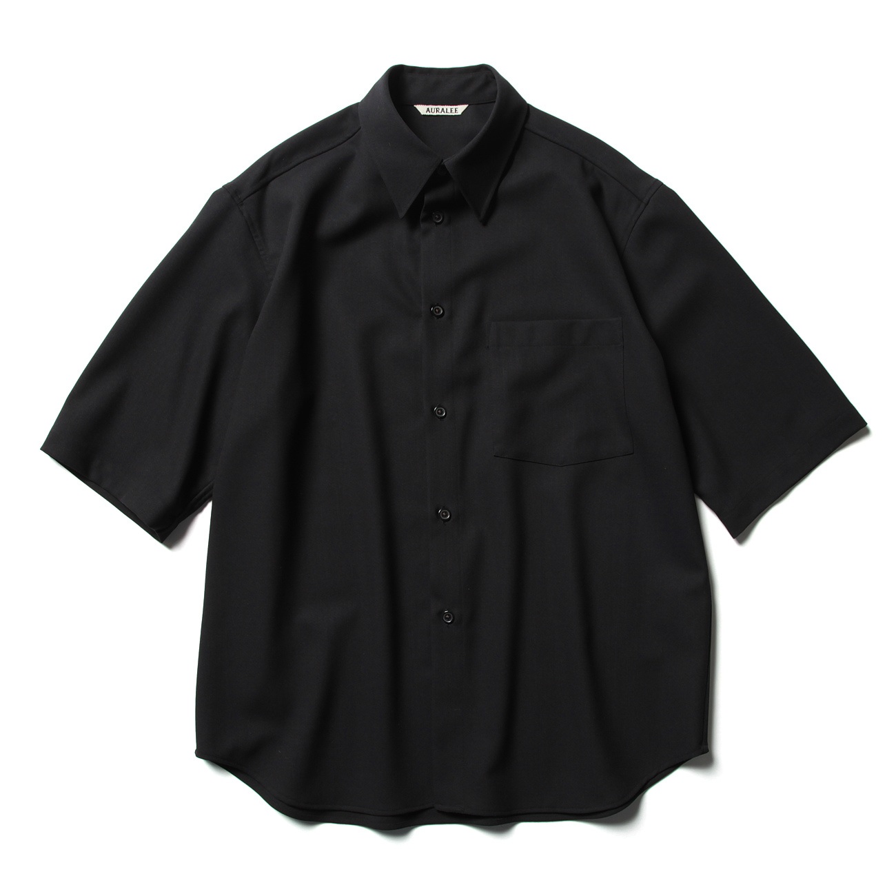 AURALEE / オーラリー | HARD TWIST WOOL DOBBY HALF SLEEVED SHIRTS
