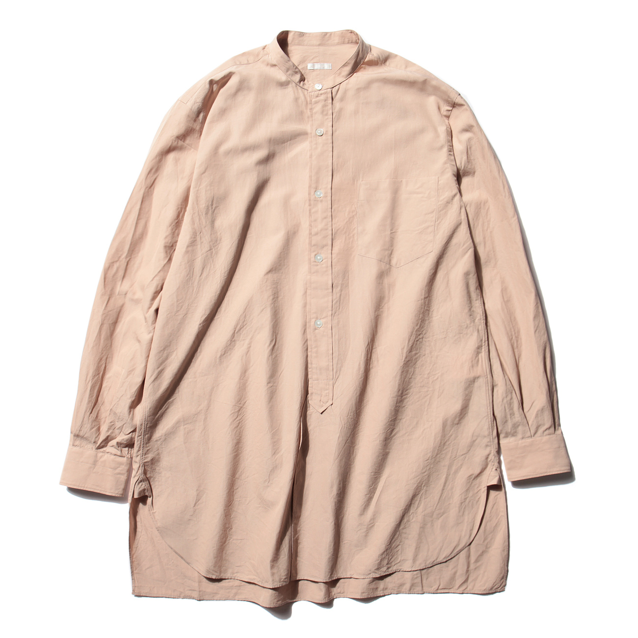 COMOLI / コモリ | バンドカラーシャツ - Sand Pink | 通販 - 正規取扱