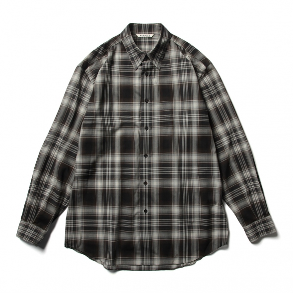 AURALEE / オーラリー | WOOL RECYCLED POLYESTER CLOTH SHIRTS