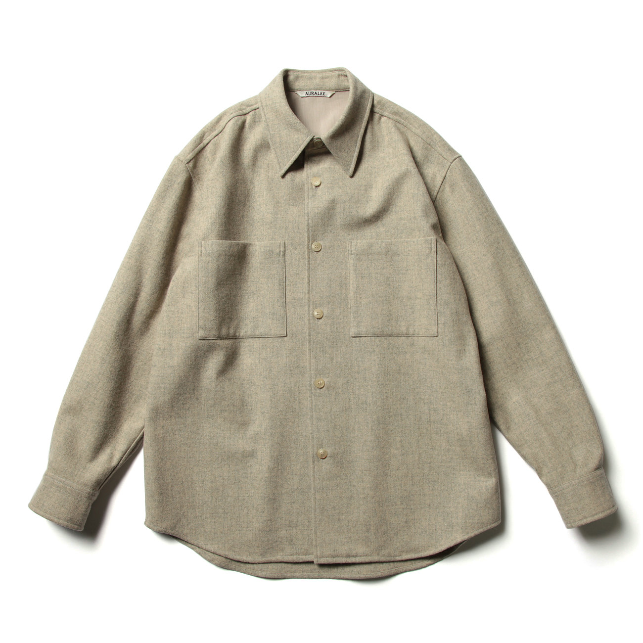 AURALEE / オーラリー | SUPER MILLED SHETLAND WOOL SHIRTS (メンズ