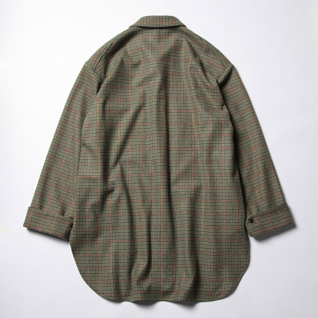 URU / ウル | WOOL CHECK OVER SHIRTS - Green | 通販 - 正規取扱店