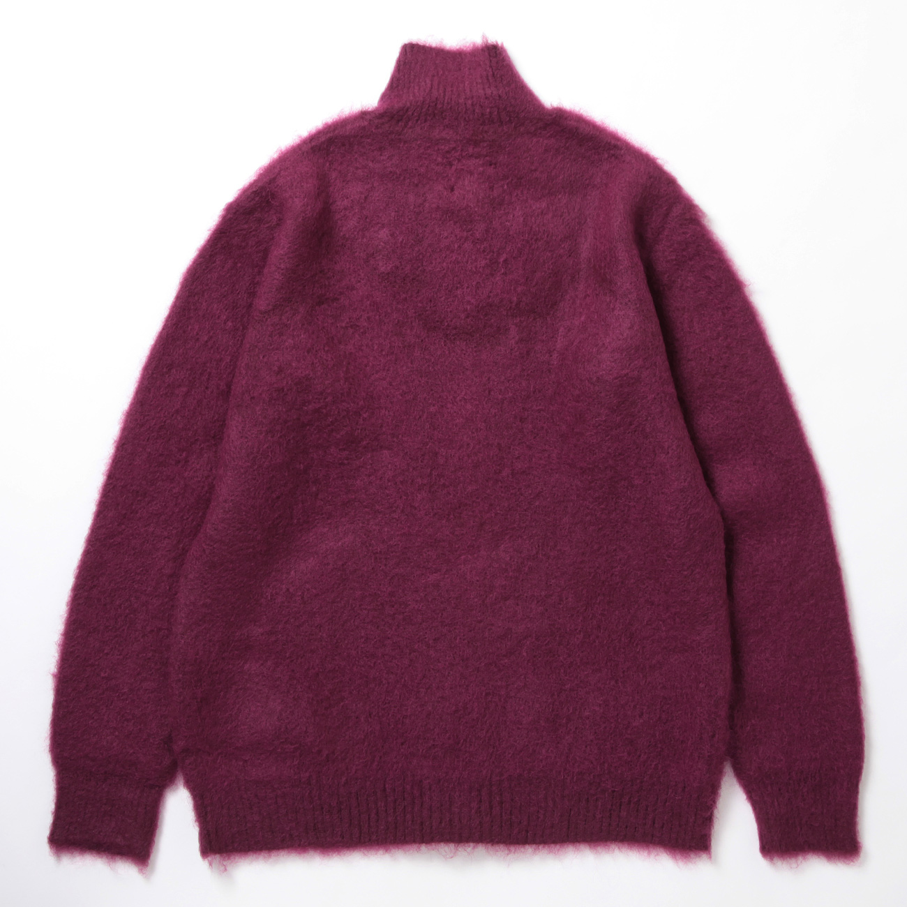 Needles / ニードルズ | Zipped Mohair Cardigan - Solid - Bordeaux
