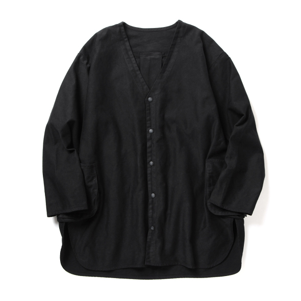 Porter Classic / ポータークラシック | MOLESKIN NO COLLAR SHIRT