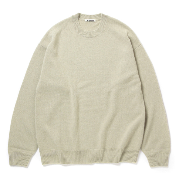 AURALEE / オーラリー | BABY CASHMERE KNIT P/O (メンズ) - Top Light