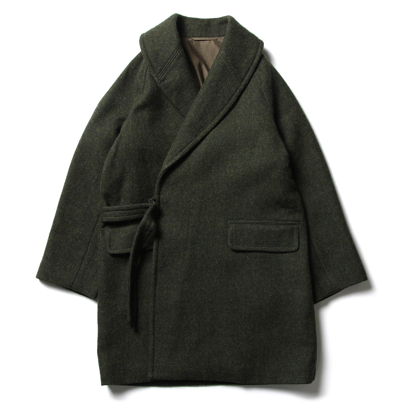 comoli ショールカラーコート COMOLI / コモリ | ウール ショール