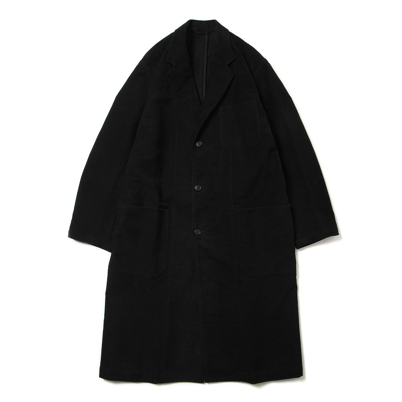 COMOLI / コモリ | モールスキン ワークコート - Black | 通販 - 正規