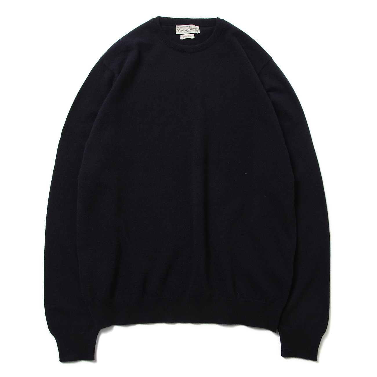 COMOLI / コモリ | SCOTT&CHARTERS別注 クルーネックニット - Navy
