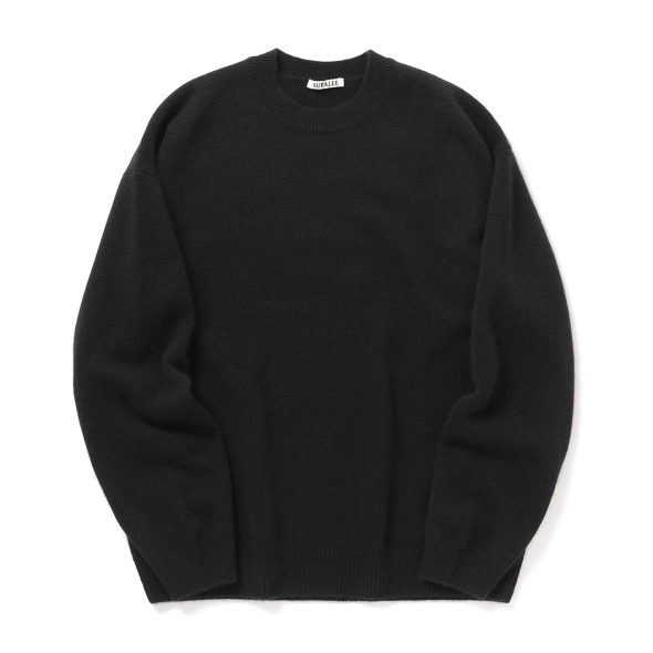 AURALEE / オーラリー | BABY CASHMERE KNIT P/O (メンズ) - Top Black