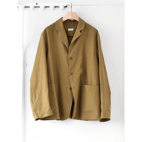 COMOLI / コモリ | リネンコットン ジャケット - Khaki | 通販 - 正規