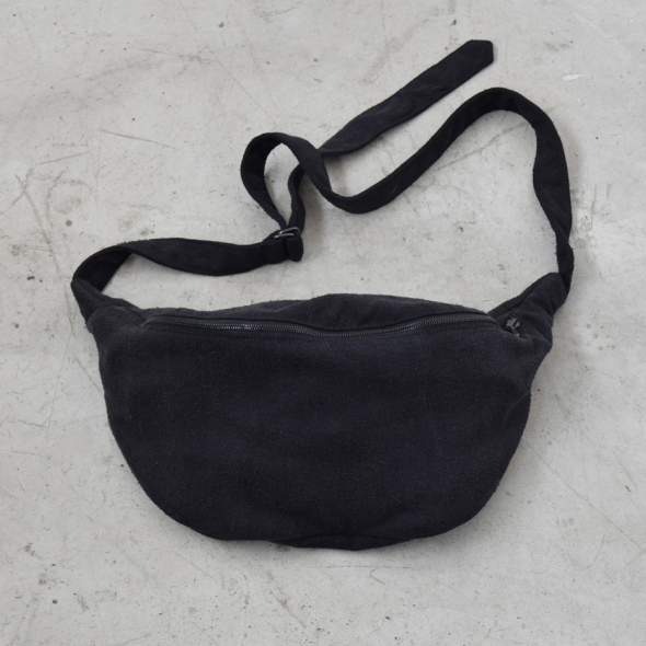 COMOLI / コモリ | シルクネップ ウエストバッグ - Black | 通販