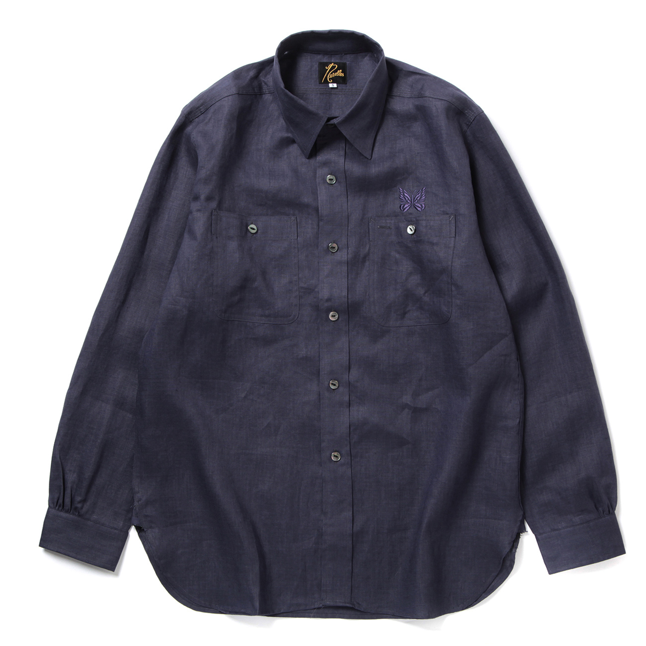 Needles / ニードルズ | Work Shirt - Linen Canvas - Purple | 通販