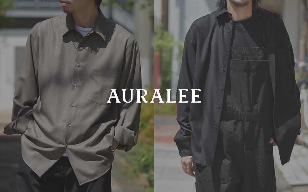 AURALEE / オーラリー | SUPER LIGHT WOOL SHIRTS (メンズ) - Black