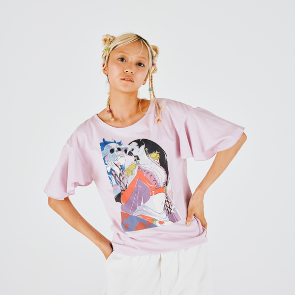 ワンピース】まいにちONE PIECE イラストコレクション 袖フリルTシャツ