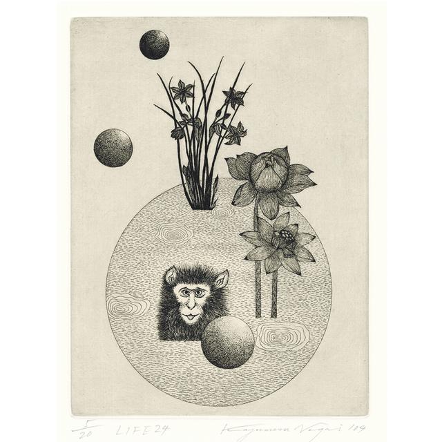 サイン入り】永井一正 銅版画作品 「LIFE 24」 永井一正 -の商品詳細