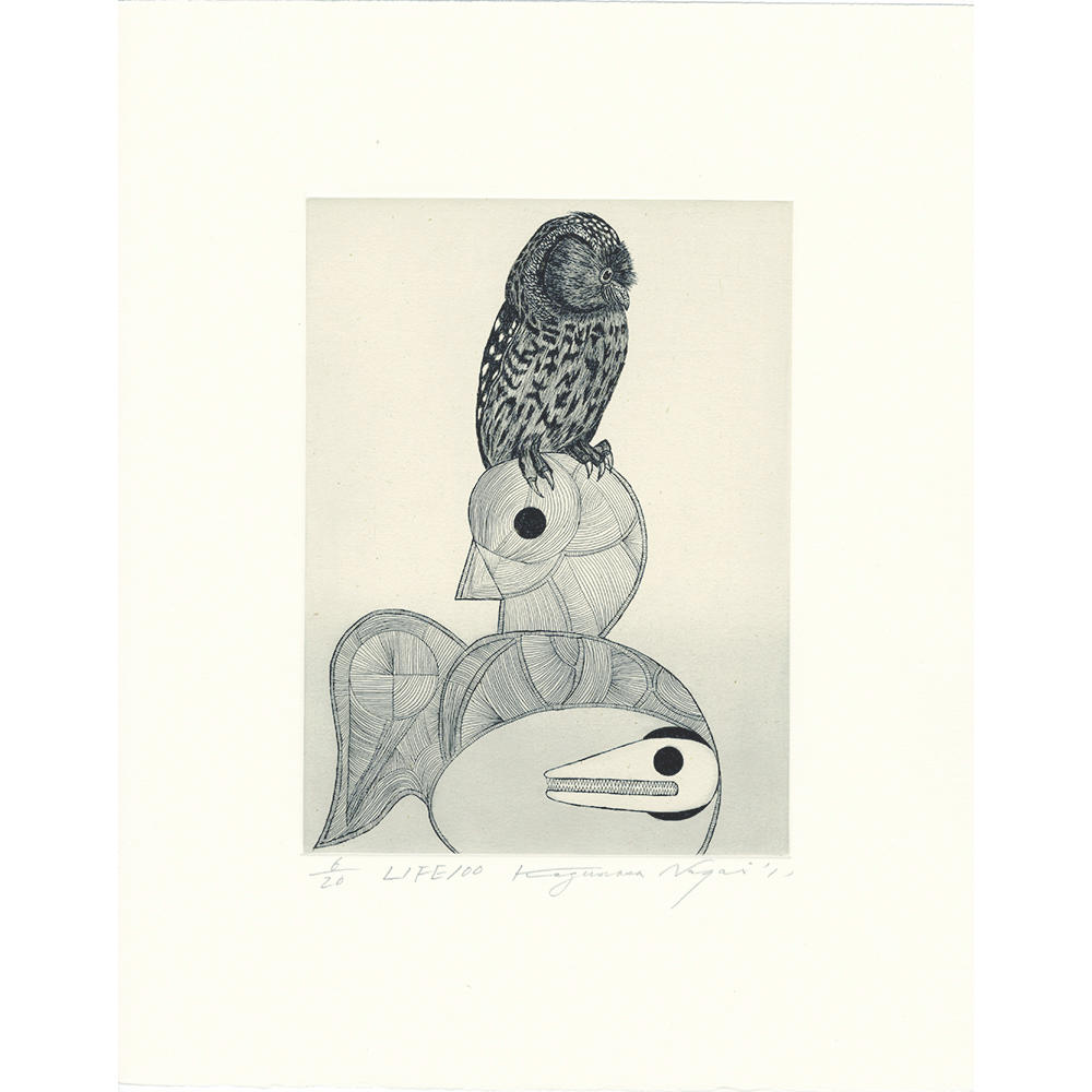 サイン入り】永井一正 銅版画作品 「LIFE 100」 永井一正 -の商品詳細