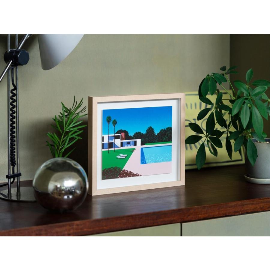 永井博 POOLSIDE Small Art Piece (額付き) Hiroshi Nagai -の商品詳細