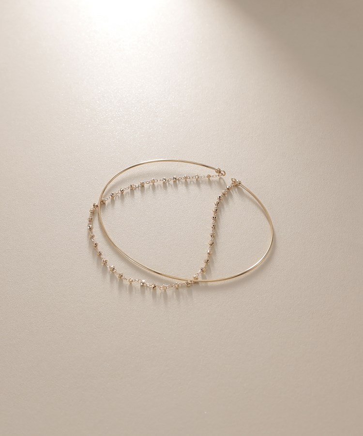 K10カットビーズ クリッポンバングル（ブレスレット・バングル