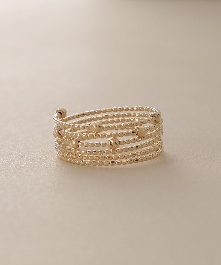 K18ハニーカットボール 形状記憶リング（リング） | COCOSHNIK