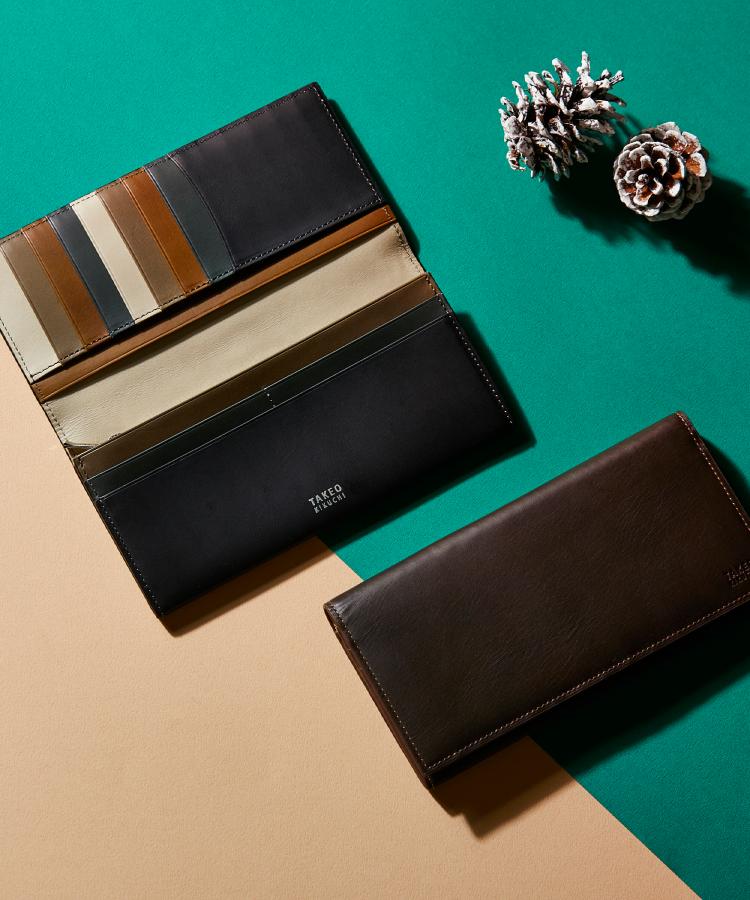 アンティーク調レザー 2つ折り長財布（財布） | TAKEO KIKUCHI